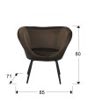 OZOME- BUTACA NEGRO-MARRON
